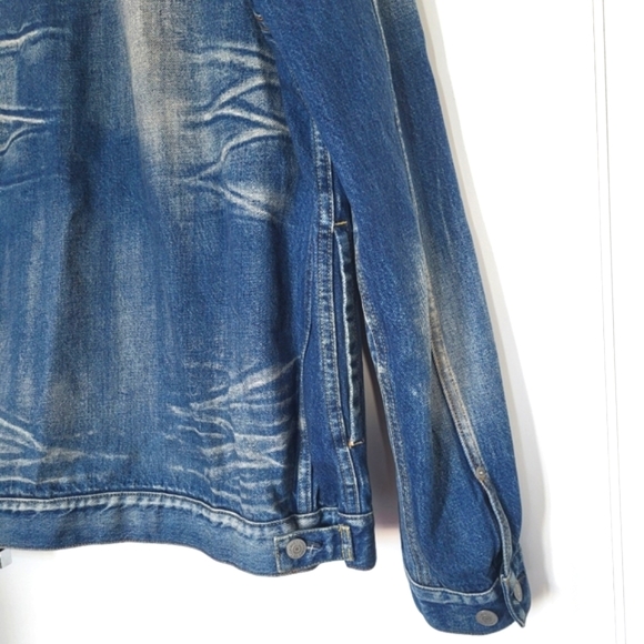 HAVEN Men Denim Washed Blue Vintage Jacket - Picture 11 of 15